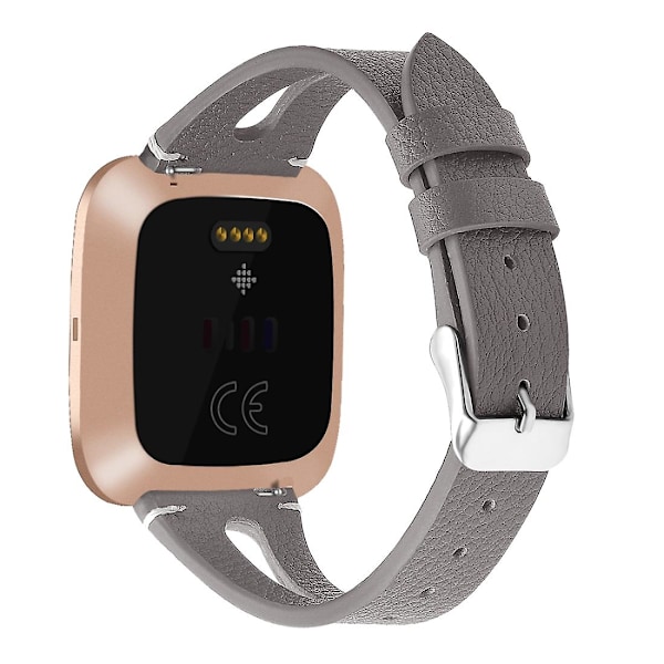 Grå Grå kompatibel med Fitbit Versa 2 reim kompatibel med Fitbit Versa 2