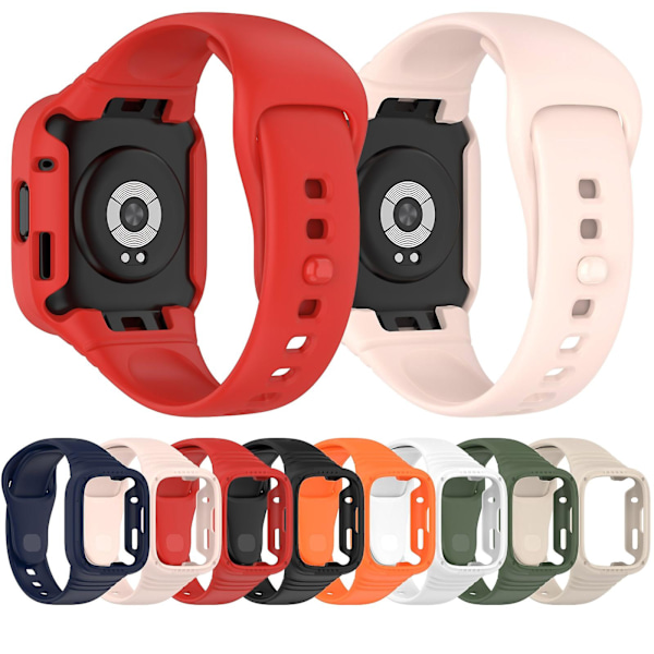 Mørkegrønn Integrert Silikonklokkereim kompatibel med Redmi Watch 3