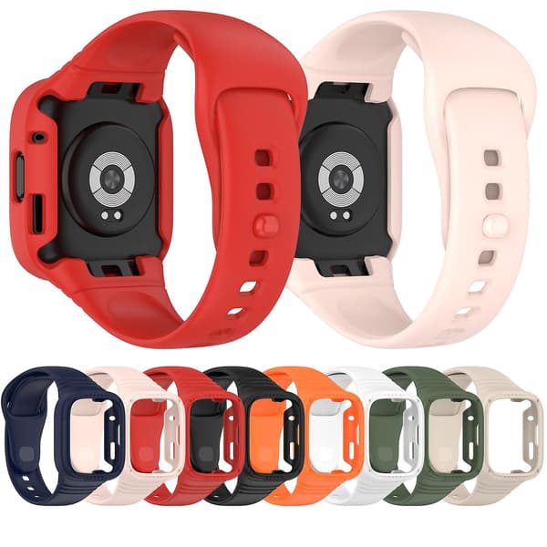 Sort Sort Integreret Silikone Urrem kompatibel med Redmi Watch 3