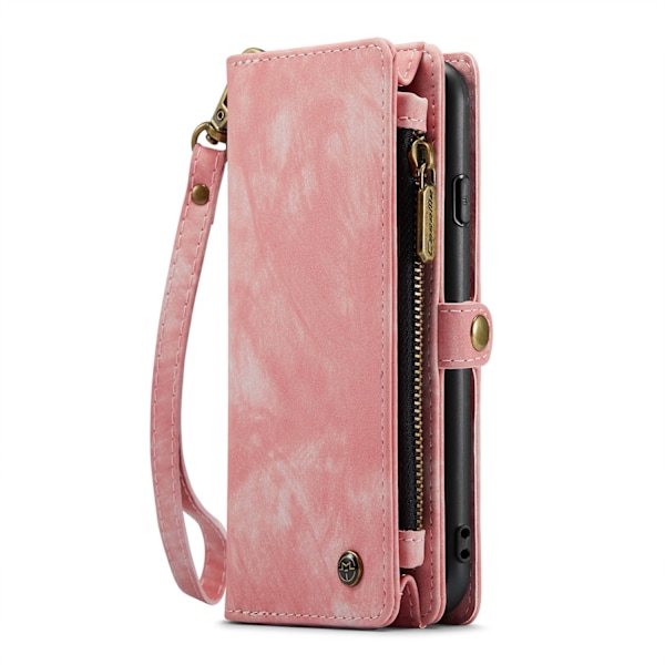 iPhone 16 pinkki 2-in-1 magneettilompakkokotelo korttipidikkeellä ja läpällä