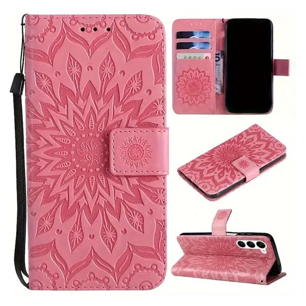 Etui til iPhone 13 rød Wallet med kortholder