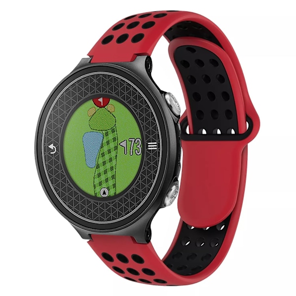 Punainen Musta Punainen Musta Silikoni Kellon Ranneke, yhteensopiva Garmin Approach S6:n kanssa