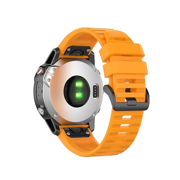 Meripihkan keltainen virallinen tekstuurinen ranneke, yhteensopiva Garmin Fenix 6 22mm:n kanssa