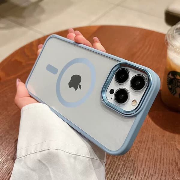 Etui til iPhone 16 Pro Max Klar Magnetisk Klar Blå Noz34684