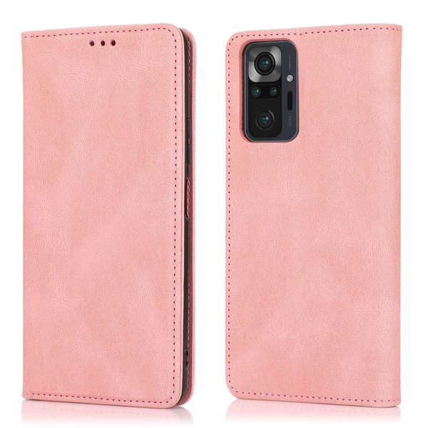 Etui til iPhone 13PRO 6.1 rosa Redmi magnetisk flip-deksel i lær