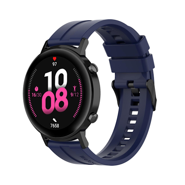 Midnattsblå Midnattsblå kompatibel med Huawei Watch Gt 2 42mm Klokkereim med Svart Spenne med Svart Spenne