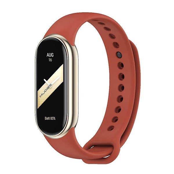 Orange Orange Mijobs Enfärgat Silikonarmband kompatibelt med Xiaomi Mi Band 8