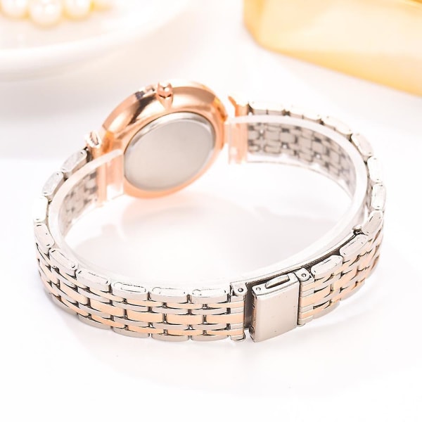 Top Br Mode Diamant Lyx Kristall Kvinnor Armband Armbandsur Silver