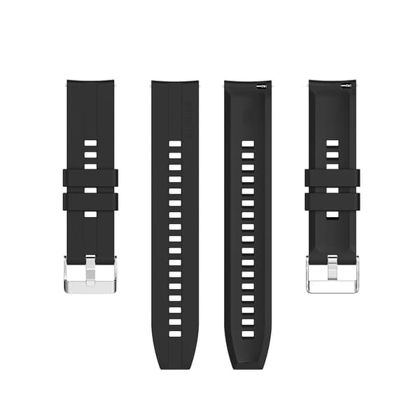 Sort Sort kompatibel med Huawei Watch 3 / 3 Pro silikone urrem