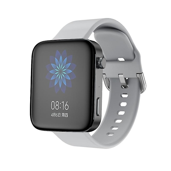 Harmaa Harmaa yhteensopiva Xiaomi Mi Watch Silikoni Kellonrannekkeen kanssa