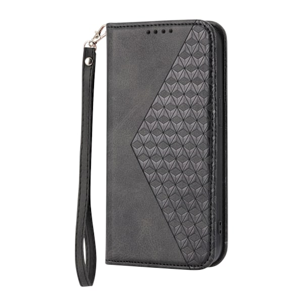 Etui til iPhone 14 PLUS sort diamantarmbånd