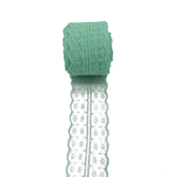 Tyg Rustik bröllopsdekoration H tillverkad broderat spetsband - sömnad Mint green