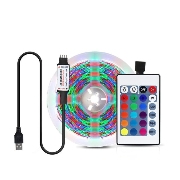 Tape Ribbon 24 Keys Remote LED Strip Light 4M / RGB With Remote