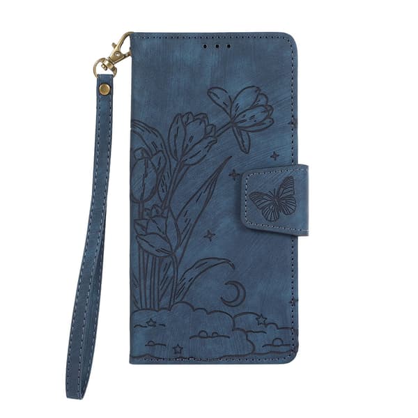 Kotelo iPhone 13PROMAX Navy Flip Strap -puhelimelle