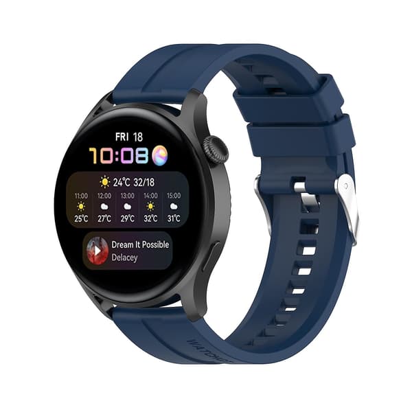 Mørkeblå Mørkeblå kompatibel med Huawei Watch 3 / 3 Pro Silikone Urrem