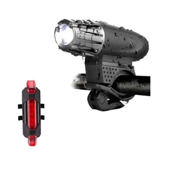 LED Sykkellys Super Sterk USB Oppladbar Kraftig 4 Lysmoduser Sykkellys IPX5 Vanntett