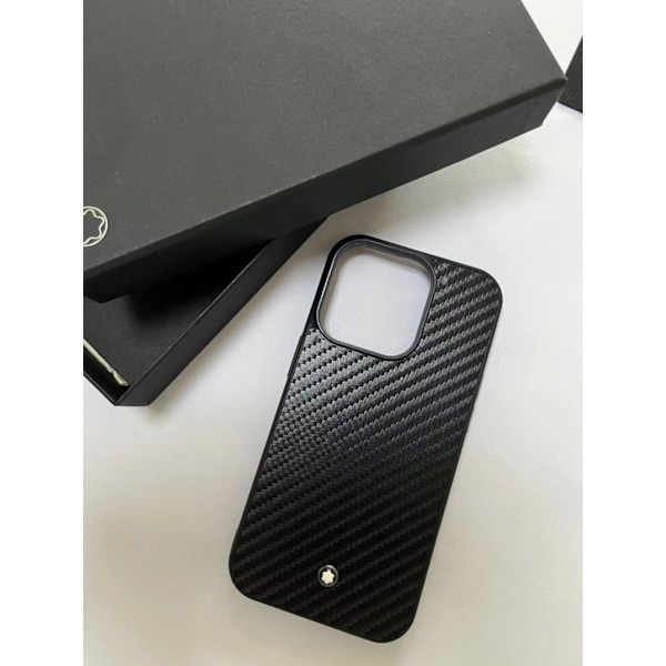 Etui til iPhone 13 Kulfiber model Høj kvalitet læder tekstur Krydskornet læder tekstur Fuld krop blød