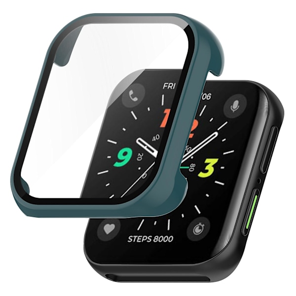 Blå Blå Pc+ Härdat Film Skyddande Klockfodral kompatibelt med Oppo Watch 2 42mm