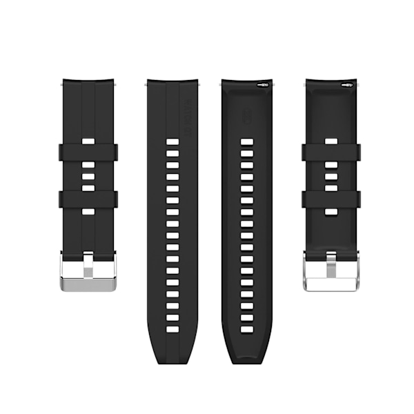 Sort Sort Silikone Urrem kompatibel med Huawei Watch Gt 3 46mm/gt Runner kompatibel med Huawei Watch Gt 3 46mm/gt Runner