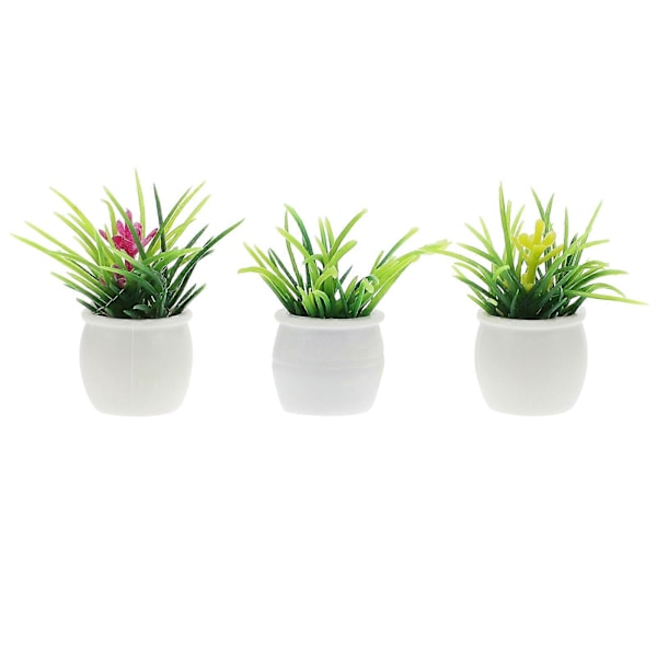 3 kpl Talon Tarvikkeet Pienoiskasvit Pienet Bonsai-mallit Mini Ruukkukukat Pienoiskukkia