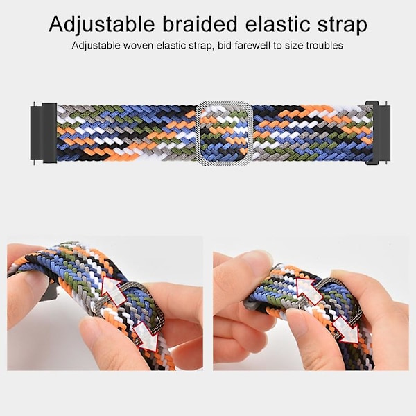 Blå Blå kompatibel med Samsung Galaxy Watch Active2 40mm Nylon Urrem