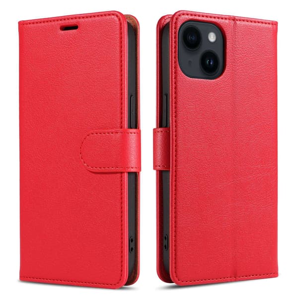 Punainen läppäkotelo iPhone 16 Prolle
