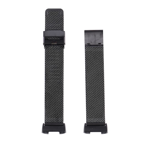 Sort Sort Milanese Urrem kompatibel med Fitbit Charge 4