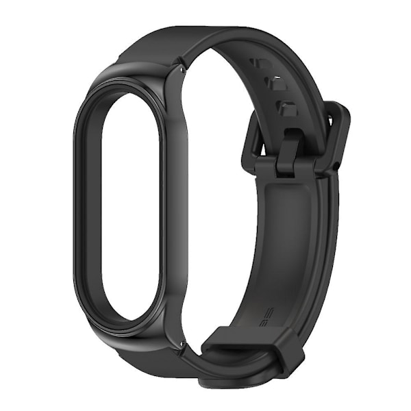 Sort Sort Silikone Urrem kompatibel med Xiaomi Mi Band 7 / 7 Nfc kompatibel med Xiaomi Mi Band 7 / 7 Nfc