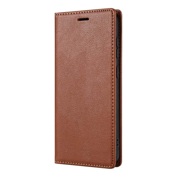 Etui til iPhone 15 Pro Max Lysebrun Flip til Redmi Wallet med Kortholder