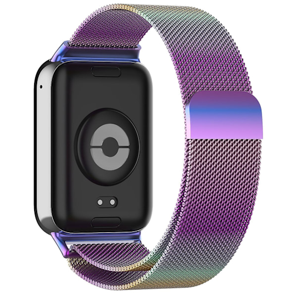 Fargerik Milan magnetisk stålnettreim kompatibel med Xiaomi Mi Band 8 Pro