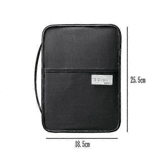 Passfodral Resedokumenthållare Black L