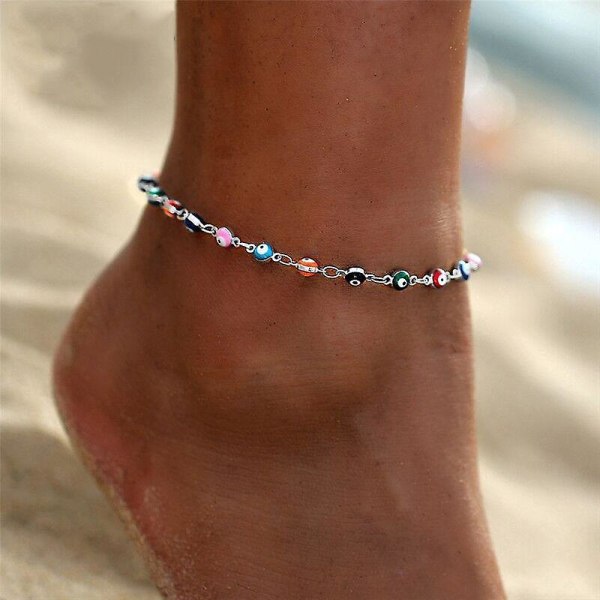 Bohemian Colorful Crystal Seed Beads - Pilgrimsmussla Shell Ankles H
