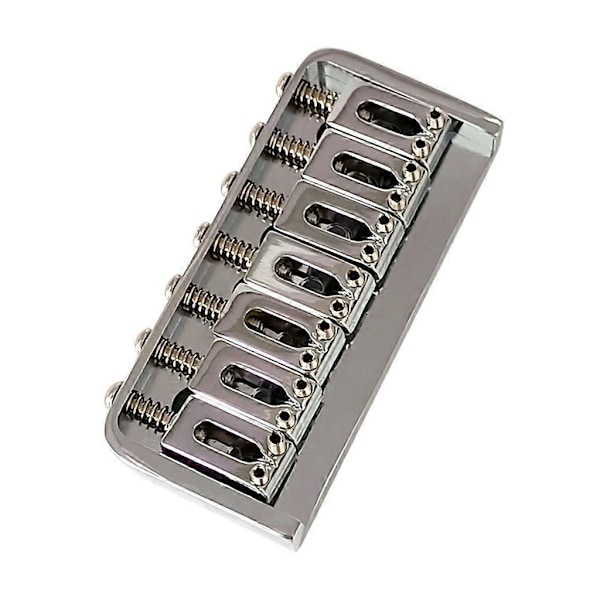 7-strängad fast sadel gitarrstall Top Load Tailpiece elgitarrdel Black