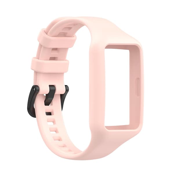 Lyserød Lyserød Silikone Urrem kompatibel med Huawei Band 7