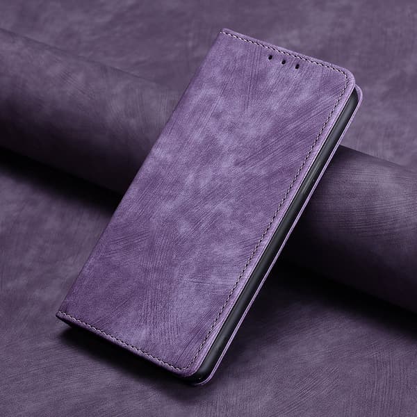 Fodral för iPhone 14 Lila Flip Magnetisk