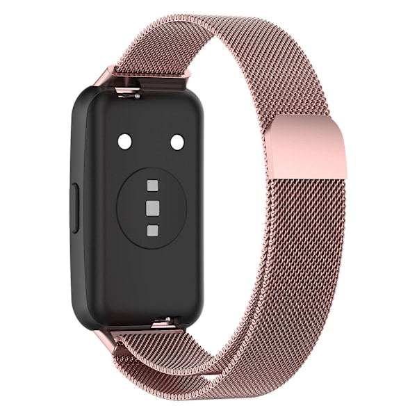 Rosarosa Milanese Metall Magnetiskt Klockarmband kompatibelt med Huawei Band 7 / 7 Nfc