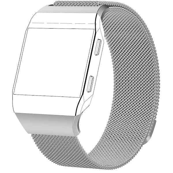 Hopea Hopea yhteensopiva Fitbit Ionic Milanese -rannekkeen kanssa, suuri koko: 24x2,2 cm, yhteensopiva Fitbit Ionicin kanssa