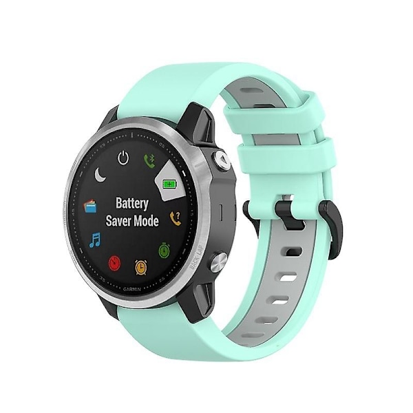 Blågrön Gråblå kompatibel med Garmin Fenix 6s Armband