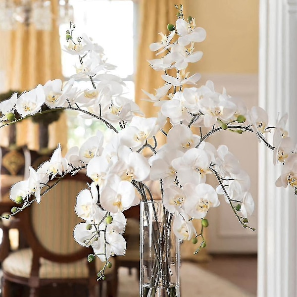 1 kpl Silkkiperhosorkidea Keinotekoiset kukkakimppu Real Touch Phalaenopsis Tekokukat Ruusu Lavender 1