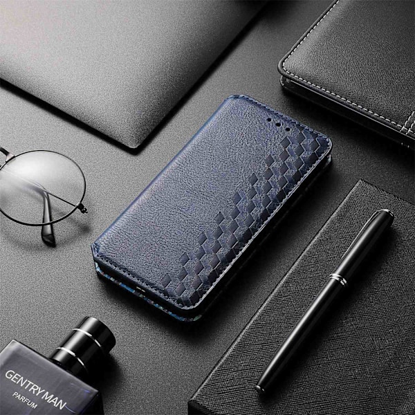 Etui til iPhone 16 Plus blå Flip Magnetisk
