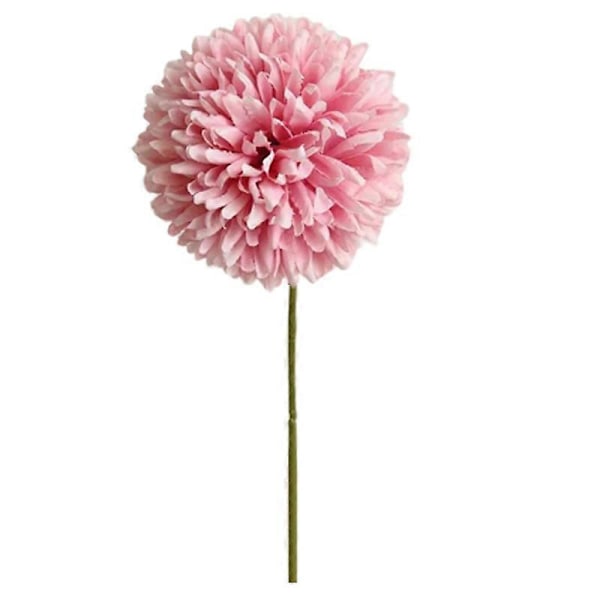 1st Konstgjord Maskros Tistel Blomma Boll DIY Bröllopsfest Skrivbordsdekoration Dark Pink
