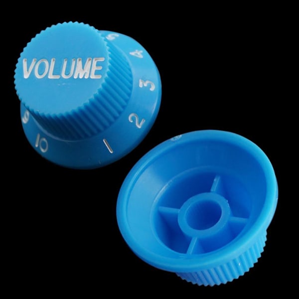 4x1 Volum & 2 Tone Kontroll Bryter Knotter for ST Sq Elektrisk Gitar Blå