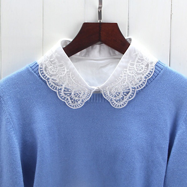 Naisten tekoviulus irrotettava puoli irrotettava kaikkiin sopiva Sh Fairy pleated [white]]