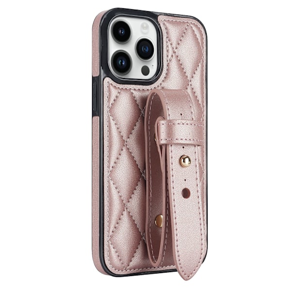 Fodral för iPhone 14 Pro Roséguld Bästsäljande ins diamant handled