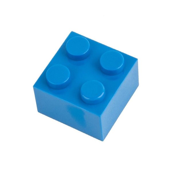 Small Building Block Pixel Building Blocks-pedagogisk leksak Blue