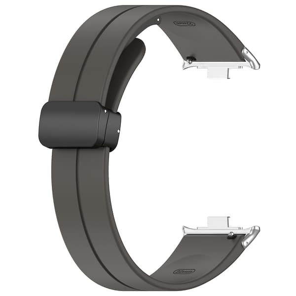 Mørkegrå Mørkegrå Magnetisk Spænde Silikonerem kompatibel med Redmi Watch 4
