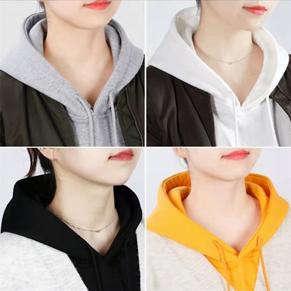 Dame falsk krage Avtakbar halv hette Avtakbar Allsidig Gray-M