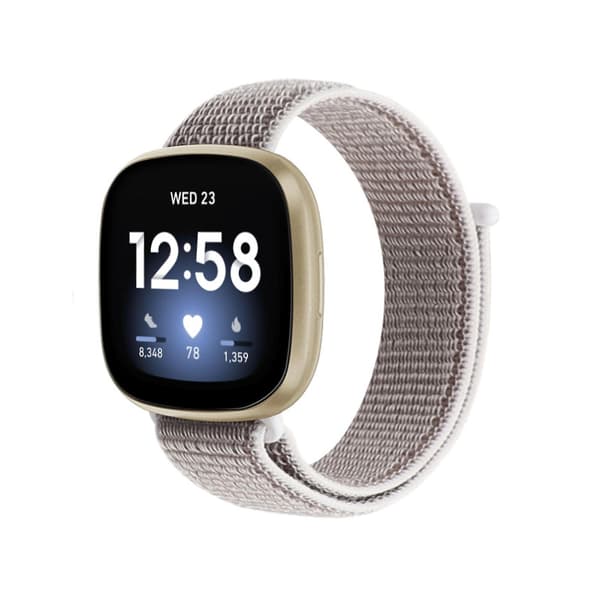 Seashell Farve Seashell Farve kompatibel med Fitbit Versa 3 Nylon Urrem