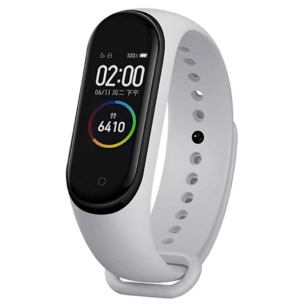 Ljusgrå Ljusgrå kompatibel med Xiaomi Mi Band 6 (ca8856) Silikonarmband