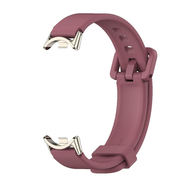 Vinrød Lys Guld Vinrød Lys Guld Mijobs Silikone Åndbar Urrem kompatibel med Xiaomi Mi Band 8